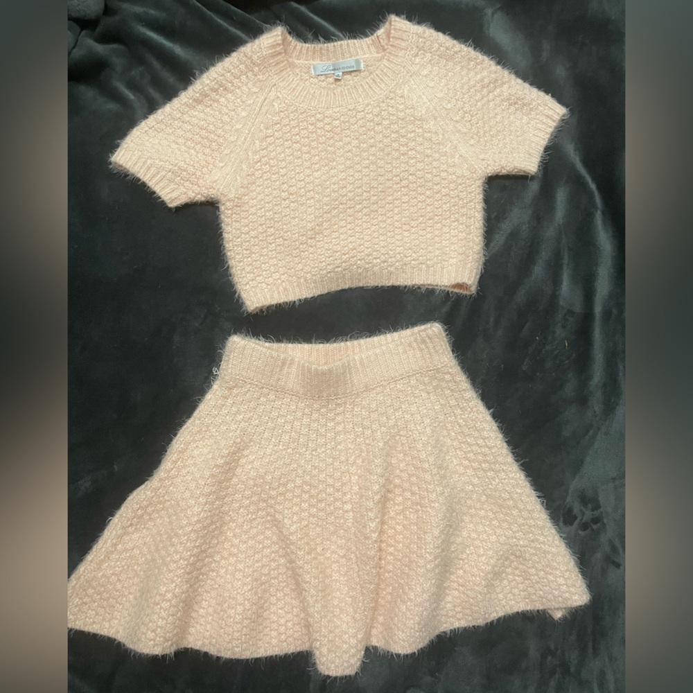 Lovers + Friends Cream Skirt Set